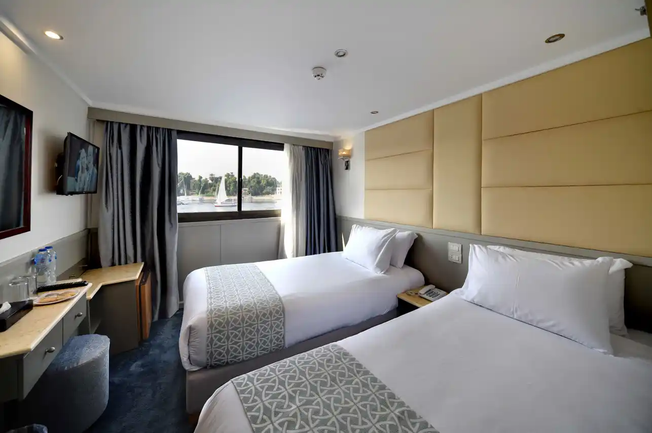 Cabin aboard the Nile Treasure Nile Cruise Nile cruise